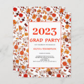 Uitnodiging van de GraduPartij van de Retro van de (Voorkant / Achterkant)