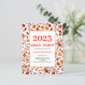 Uitnodiging van de GraduPartij van de Retro van de (Staand voorkant)