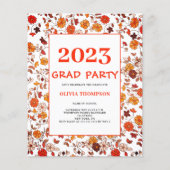 Uitnodiging van de GraduPartij van de Retro van de (Voorkant)