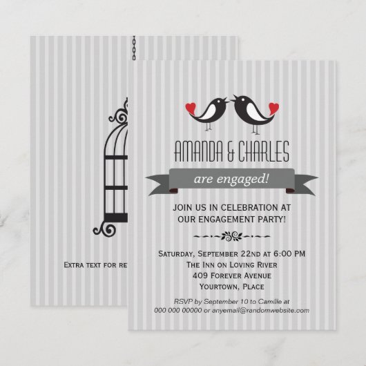 Uitnodiging van de Grauwe Partij van de Overeenkom (Voorkant / Achterkant)