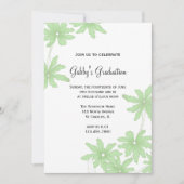 Uitnodiging van de Groene Daisies Graduation Party (Voorkant)