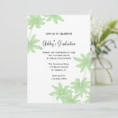 Uitnodiging van de Groene Daisies Graduation Party (Staand voorkant)