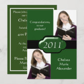 Uitnodiging van de Groene Dubbele Partij van de Fo (Voorkant / Achterkant)