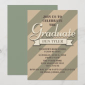 Uitnodiging van de Groene en de Tan Camo Graduatio (Voorkant / Achterkant)