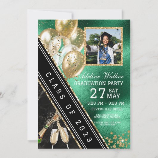 Uitnodiging van de Groene en Gouden Partij (Voorkant)