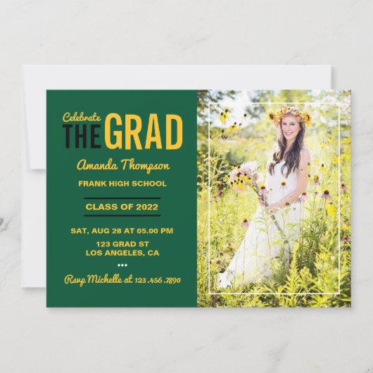 Uitnodiging van de Groene en Gouden Partij (Voorkant)