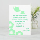  uitnodiging van de Groene en Witte Partij van het (Staand voorkant)