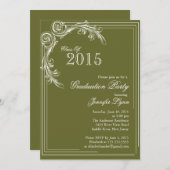 Uitnodiging van de  Groene GraduPartij (Voorkant / Achterkant)