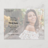 Uitnodiging van de Groene GraduPartij van de multi (Achterkant)