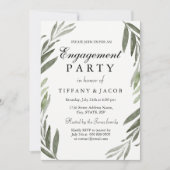 Uitnodiging van de Groene Leaf Engagement Party va (Voorkant)