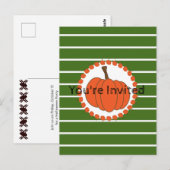 Uitnodiging van de Groene Partij Halloween (Voorkant / Achterkant)