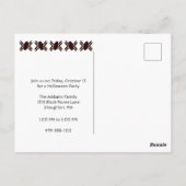 Uitnodiging van de Groene Partij Halloween (Achterkant)