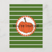 Uitnodiging van de Groene Partij Halloween (Voorkant)