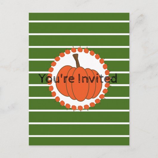 Uitnodiging van de Groene Partij Halloween (Voorkant)