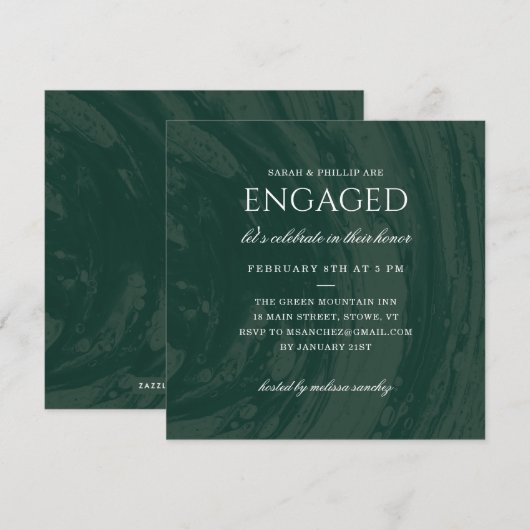 Uitnodiging van de Groene Partij van de Inspraak - (Voorkant / Achterkant)