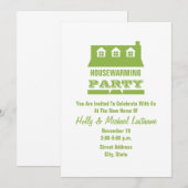 Uitnodiging van de Groene Partij voor de opwarming (Voorkant / Achterkant)