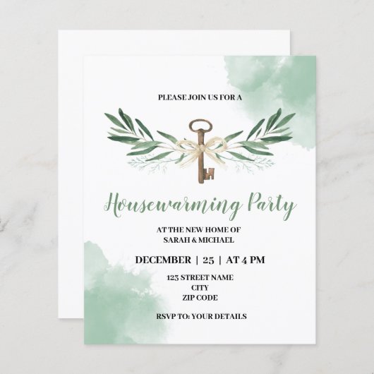 Uitnodiging van de Groene Thaise Volkspartij (Voorkant / Achterkant)