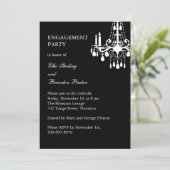 Uitnodiging van de Grote Ballroom Engagement Party (Staand voorkant)