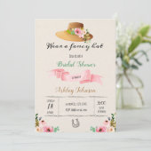 Uitnodiging van de grote pet vrijgezellenfeest (Staand voorkant)