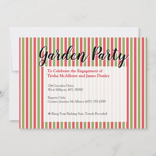 Uitnodiging van de Guinee-Bissau-partij (Achterkant)