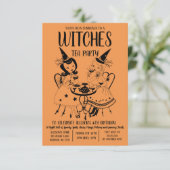  uitnodiging van de Halloween-partij (Staand voorkant)