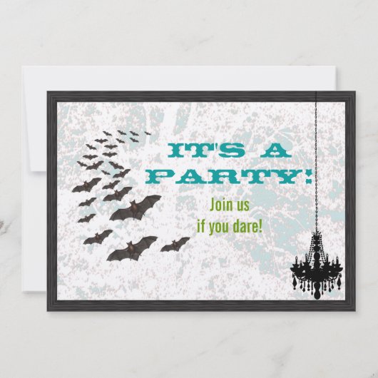  uitnodiging van de Halloween-partij (Achterkant)