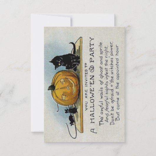  uitnodiging van de Halloween-partij (Voorkant)