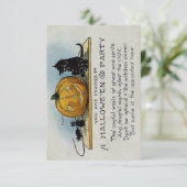  uitnodiging van de Halloween-partij (Staand voorkant)