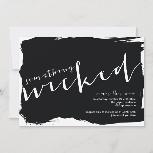 Uitnodiging van de Halloween-partij (Voorkant)