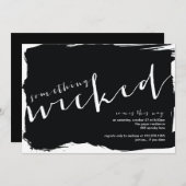 Uitnodiging van de Halloween-partij (Voorkant / Achterkant)