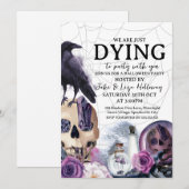  uitnodiging van de Halloween-partij (Voorkant / Achterkant)