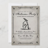 uitnodiging van de Halloween-partij (Voorkant)