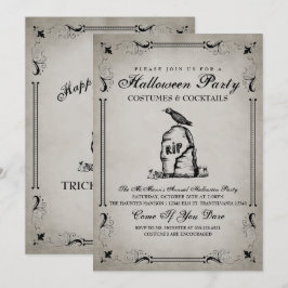  uitnodiging van de Halloween-partij