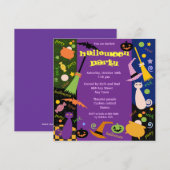 Uitnodiging van de Halloween-partij 0001 (Voorkant / Achterkant)