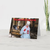 Uitnodiging van de Halloween Partij. Kaart (Voorkant)