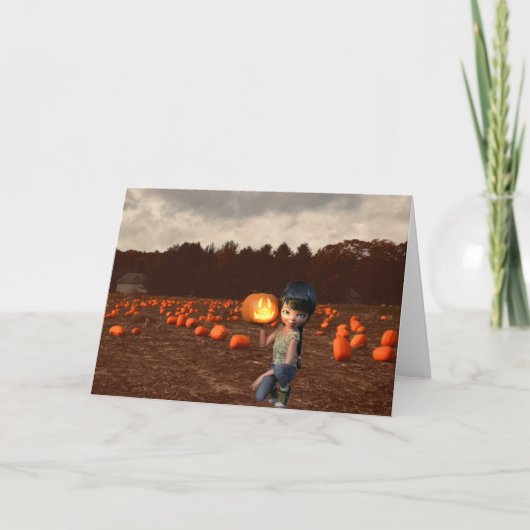 Uitnodiging van de Halloween Partij. Kaart (Voorkant)