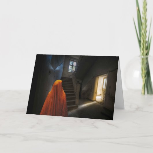 Uitnodiging van de Halloween Partij. Kaart (Voorkant)