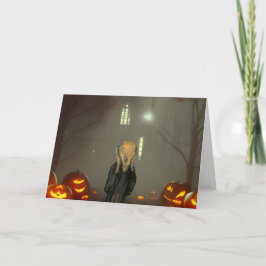 Uitnodiging van de Halloween Partij. Kaart