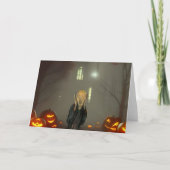 Uitnodiging van de Halloween Partij. Kaart (Voorkant)