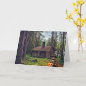 Uitnodiging van de Halloween Partij. Kaart (Gele Bloem)