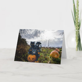 Uitnodiging van de Halloween Partij. Kaart