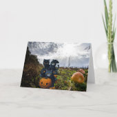 Uitnodiging van de Halloween Partij. Kaart (Voorkant)