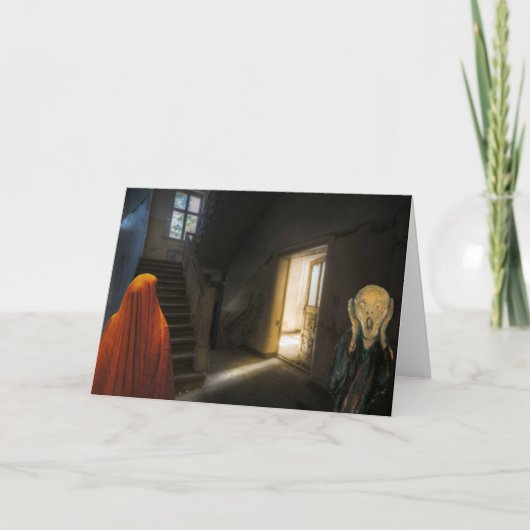 Uitnodiging van de Halloween Partij. Kaart (Voorkant)