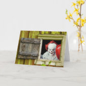 Uitnodiging van de Halloween Partij. Kaart (Gele Bloem)