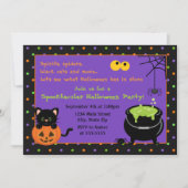 Uitnodiging van de Halloween-partij van kind (Voorkant)