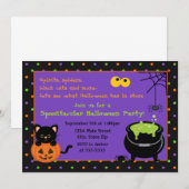 Uitnodiging van de Halloween-partij van kind (Voorkant / Achterkant)