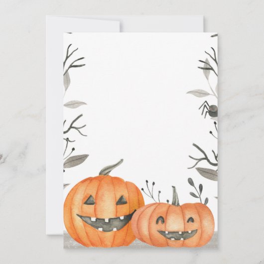 uitnodiging van de Halloween Party, Boo Bash Invit (Achterkant)