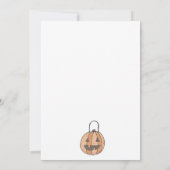 Uitnodiging van de Halloween Party van Cute Witch (Achterkant)