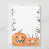 uitnodiging van de Halloween-verjaardagspartij, Bo (Achterkant)