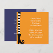 Uitnodiging van de Halloween Witch Party (Voorkant / Achterkant)